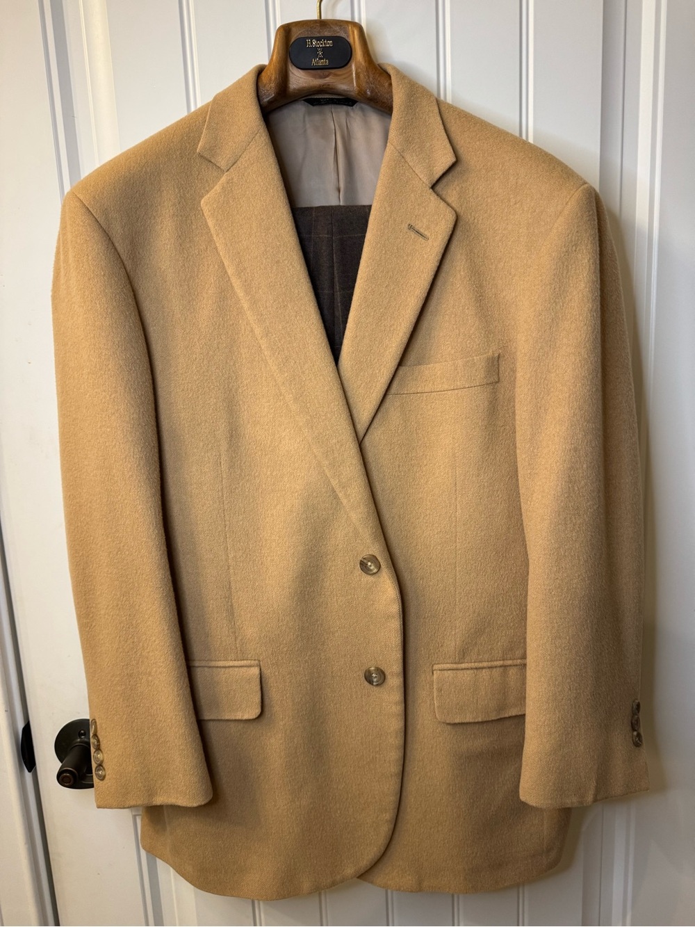 Custom Camel Wool Sport / Blazer Coat - Classic Tan Blazer Men’s or Women